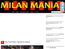Tablet Screenshot of milanmania.com